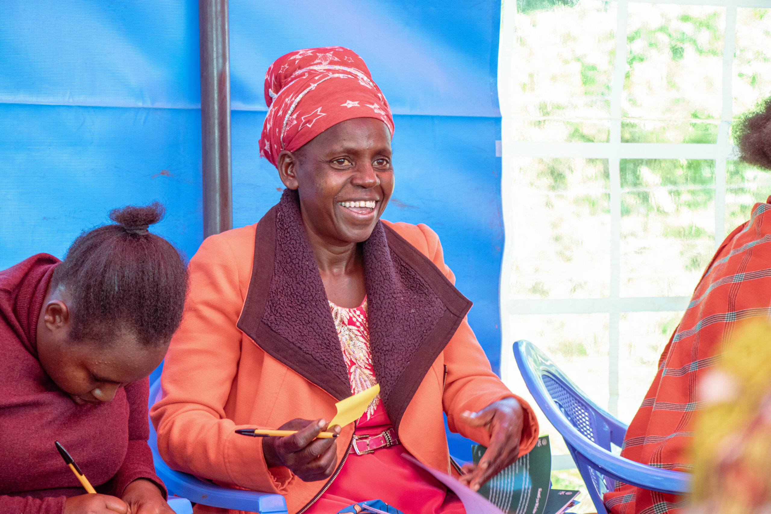 One of the farmers we work with in Machakos who attended our training in 2024.